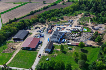Palatinum Landschafts u. Gartendesign in Hagenbach im Bundesland Rheinland-Pfalz, Deutschland von oben gesehen