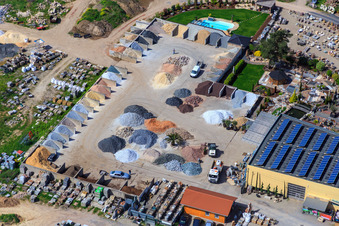 Palatinum Landschafts u. Gartendesign in Hagenbach im Bundesland Rheinland-Pfalz, Deutschland aus der Drohnenperspektive