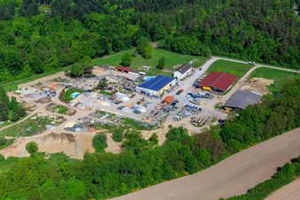 Luftaufnahme von Palatinum Landschafts u. Gartendesign in Hagenbach im Bundesland Rheinland-Pfalz, Deutschland