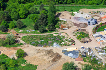 Palatinum Landschafts u. Gartendesign in Hagenbach im Bundesland Rheinland-Pfalz, Deutschland von oben gesehen