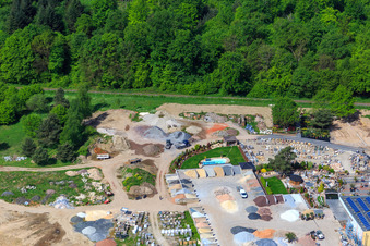 Palatinum Landschafts u. Gartendesign in Hagenbach im Bundesland Rheinland-Pfalz, Deutschland vom Flugzeug aus