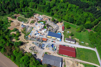Palatinum Landschafts u. Gartendesign in Hagenbach im Bundesland Rheinland-Pfalz, Deutschland aus der Luft betrachtet