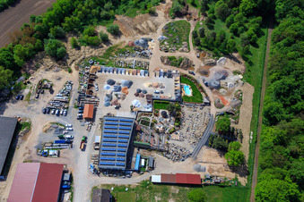 Palatinum Landschafts u. Gartendesign in Hagenbach im Bundesland Rheinland-Pfalz, Deutschland aus der Drohnenperspektive