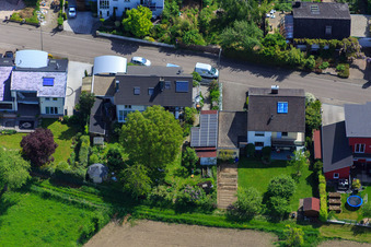 Drohnenbild von Konrad-Adenauer-Ring in Hagenbach im Bundesland Rheinland-Pfalz, Deutschland