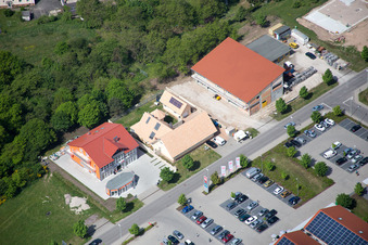 Luftbild von Mühläcker im Ortsteil Neulauterburg in Berg im Bundesland Rheinland-Pfalz, Deutschland