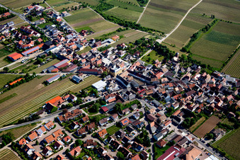 Luftbild von Herxheim am Berg im Bundesland Rheinland-Pfalz, Deutschland