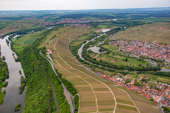 Vogelsburg im Ortsteil Escherndorf in Volkach im Bundesland Bayern, Deutschland