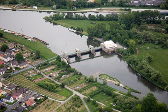 Kraftwerk Volkach im Main im Bundesland Bayern, Deutschland