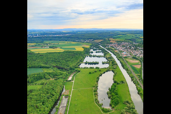 Schonunger Bucht mit Seen am Main in Schonungen im Bundesland Bayern, Deutschland