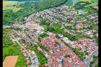 Steigerwaldblick in Schonungen im Bundesland Bayern, Deutschland