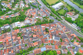 Bachstr in Schonungen im Bundesland Bayern, Deutschland