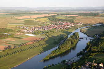 Kraftwerk Wipfeld im Main im Bundesland Bayern, Deutschland