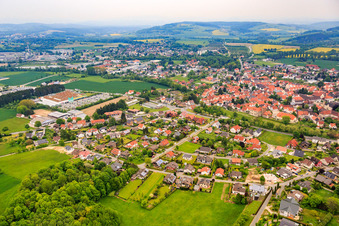 Burg Horn und historische Altstadt in Horn-Bad Meinberg im Bundesland Nordrhein-Westfalen, Deutschland