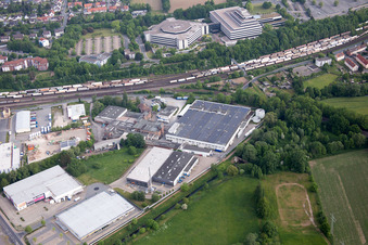 Gewerbegebiet und Firmenansiedlung u.a. des Renovierungs-Discounter tedox Hameln in Hameln im Ortsteil Afferde im Bundesland Niedersachsen, Deutschland