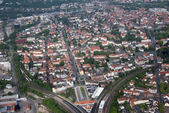 Verlauf der Straßenführung Kaiserstraße und Königstraße in Hameln im Bundesland Niedersachsen, Deutschland