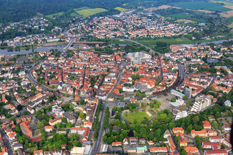 Historischer Altstadt von Osten in Hameln im Bundesland Niedersachsen, Deutschland