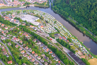Campingplatz - Wohnmobilstellplatz - Zeltwiese Bad Karlshafen an der Weser im Bundesland Hessen, Deutschland