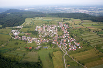 Völkersbach von Osten in Malsch im Bundesland Baden-Württemberg, Deutschland