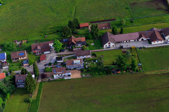 Gestüt Dobel im Bundesland Baden-Württemberg, Deutschland von oben gesehen