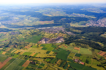 Natursteinwerke im Nordschwarzwald NSN GmbH & Co.KG im Ortsteil Enzberg in Mühlacker im Bundesland Baden-Württemberg, Deutschland