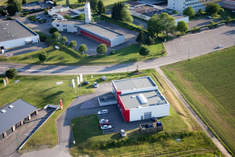 Soultz-sous-Forêts im Bundesland Bas-Rhin, Frankreich von oben
