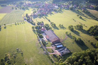 Mattstall im Bundesland Bas-Rhin, Frankreich von oben