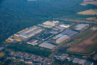 Industriegebiet Vichystr in Bruchsal im Bundesland Baden-Württemberg, Deutschland