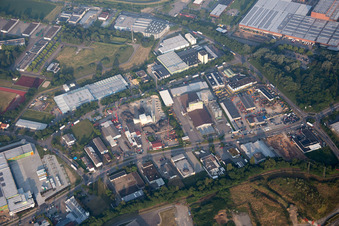 Geothermiekraftwerk in Bruchsal im Bundesland Baden-Württemberg, Deutschland