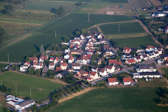 Wiesenstr im Ortsteil Mechtersheim in Römerberg im Bundesland Rheinland-Pfalz, Deutschland