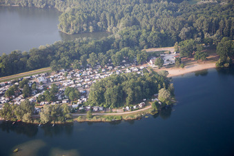 Luftbild von Campingplatz Lingenfeld im Bundesland Rheinland-Pfalz, Deutschland