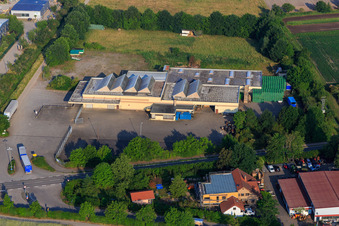 Luftaufnahme von Natursteine und Transporte Kohler in Zeiskam im Bundesland Rheinland-Pfalz, Deutschland