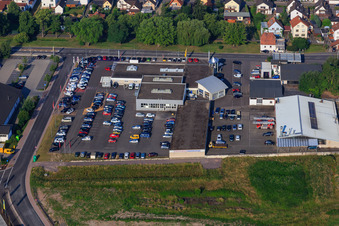 Luftbild von Tretter Automobile GmbH & Co. KG in Kandel im Bundesland Rheinland-Pfalz, Deutschland