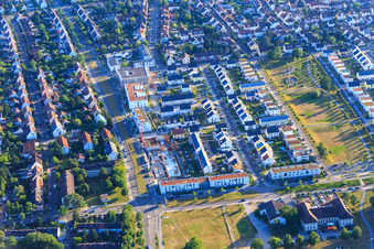 Neubaugebiet Keßlaustr im Ortsteil Knielingen in Karlsruhe im Bundesland Baden-Württemberg, Deutschland