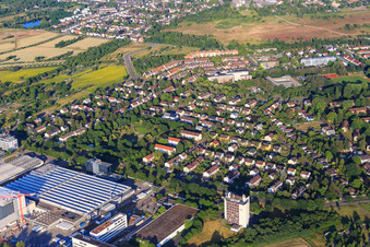 Hertzstr im Ortsteil Nordweststadt in Karlsruhe im Bundesland Baden-Württemberg, Deutschland