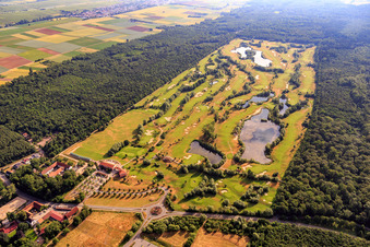 Luftbild von Golfplatz Dreihof aus Nordosten in Essingen im Bundesland Rheinland-Pfalz, Deutschland