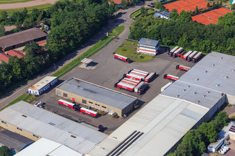 Hubert Eichenlaub Transporte und Spedition GmbH in Herxheim bei Landau im Bundesland Rheinland-Pfalz, Deutschland von oben