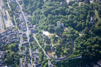 Schrägluftbild von Vendôme im Bundesland Loir-et-Cher, Frankreich