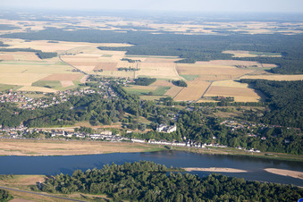 Luftaufnahme von Chaumont-sur-Loire im Bundesland Loir-et-Cher, Frankreich