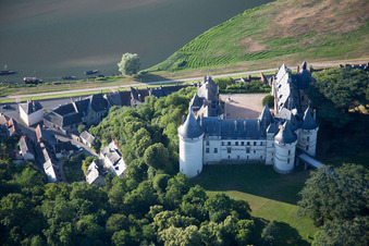 Burganlage des Schloß Chaumont in Chaumont-sur-Loire in Centre-Val de Loire im Bundesland Loir-et-Cher, Frankreich