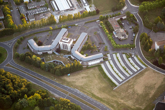 Luftaufnahme von Blois im Bundesland Loir-et-Cher, Frankreich