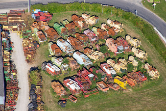 Mähdreschermuseum Goulet et Thoré SA in Talcy in Centre-Val de Loire im Bundesland Loir-et-Cher, Frankreich