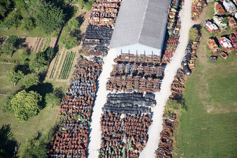 Drohnenaufname von Talcy im Bundesland Loir-et-Cher, Frankreich