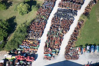 Drohnenbild von Talcy im Bundesland Loir-et-Cher, Frankreich