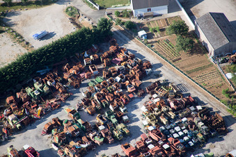 Talcy im Bundesland Loir-et-Cher, Frankreich von einer Drohne aus