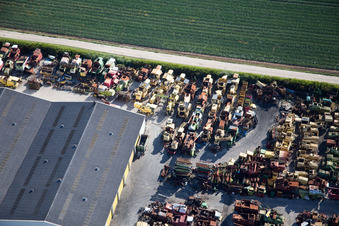 Drohnenbild von Talcy im Bundesland Loir-et-Cher, Frankreich