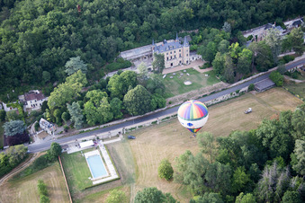 Schrägluftbild von Nazelles-Négron im Bundesland Indre-et-Loire, Frankreich