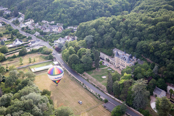 Nazelles-Négron im Bundesland Indre-et-Loire, Frankreich vom Flugzeug aus