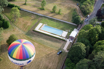Drohnenaufname von Nazelles-Négron im Bundesland Indre-et-Loire, Frankreich