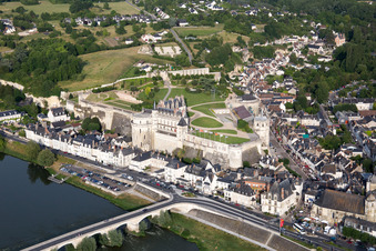 Ortsteil Nord-Nord Est in Amboise im Bundesland Indre-et-Loire, Frankreich von oben gesehen