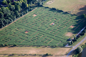 Irrgarten - Labyrinth auf Beaugency in Beaugency in Centre-Val de Loire im Bundesland Loiret, Frankreich